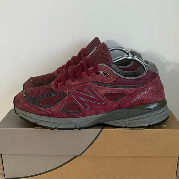 New Balance 990V4 Burgundy Men Sneakers M990BU4- SZ 8.5 main image 10